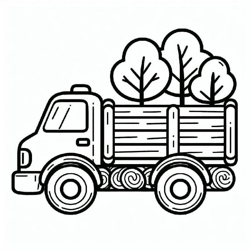 Camion Gratuito per Bambini da colorare