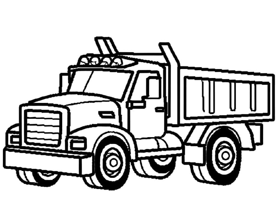 Camion Gratuito da colorare