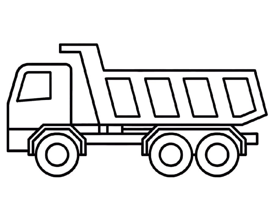 Camion Stampabile da colorare