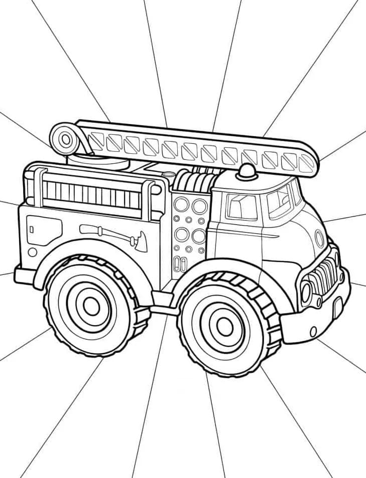 Camion dei Pompieri Bello da colorare