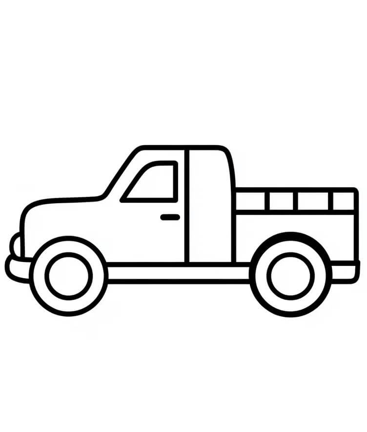 Camion per Bambini di 2 Anni da colorare