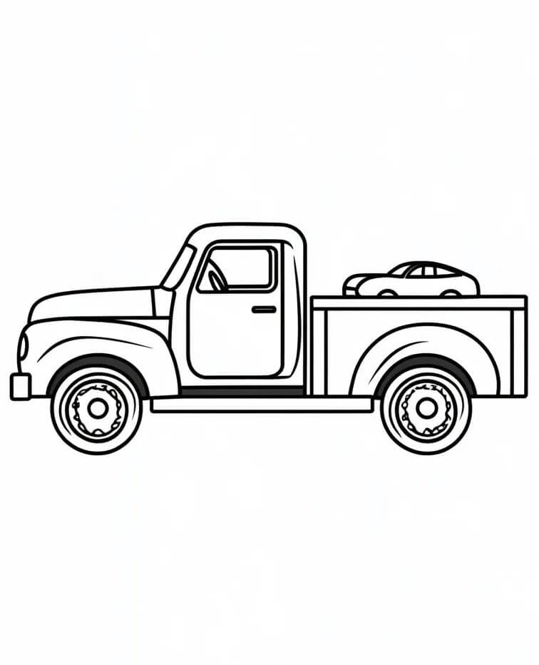 Camion per Bambini di 3 Anni da colorare