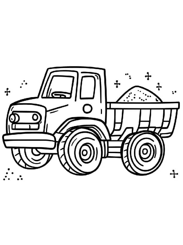 Camion per Bambini di 4 Anni da colorare