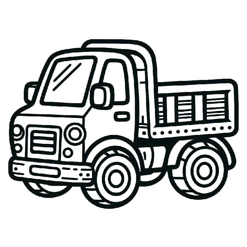 Camion per Bambini di 6 Anni da colorare