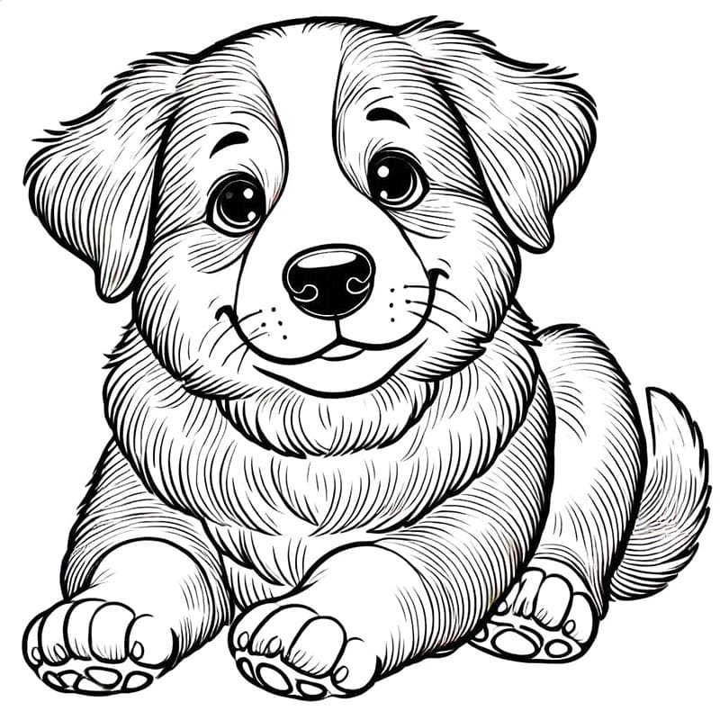 Cane Gratis da colorare