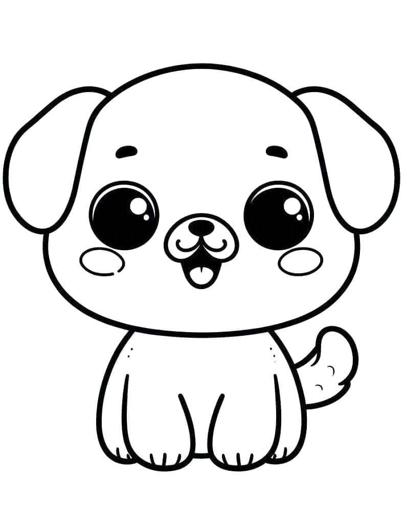 Cane Gratuito da colorare