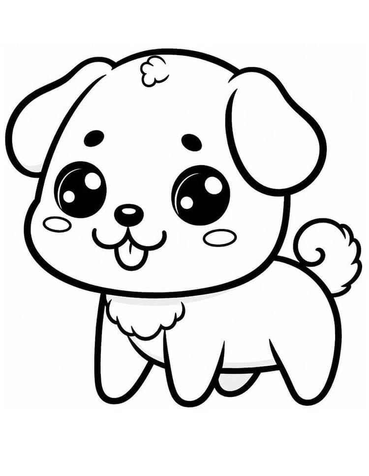 Cane Stampabile Gratis da colorare