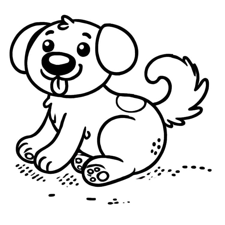 Cane Stampabile da colorare