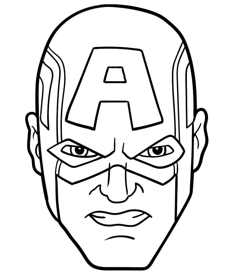 Capitan America Stampabile Gratis da colorare