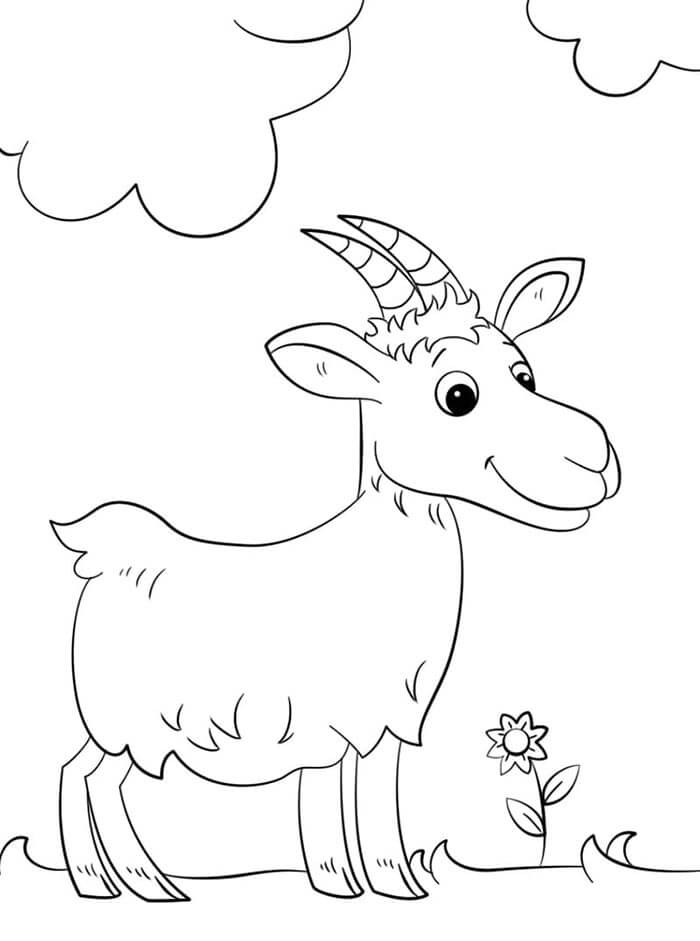 Capra Gratis Stampabile da colorare