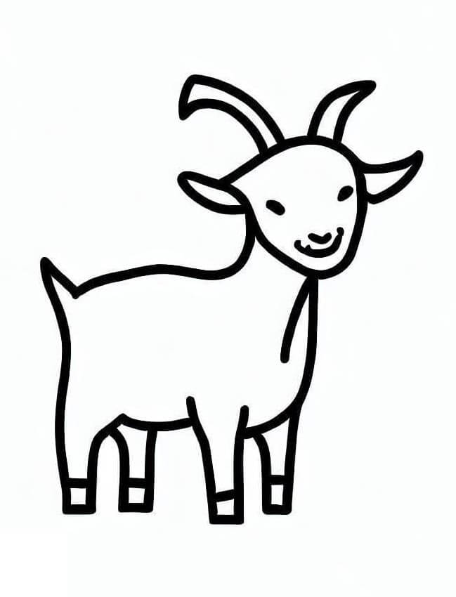 Capra a Costo Zero da colorare