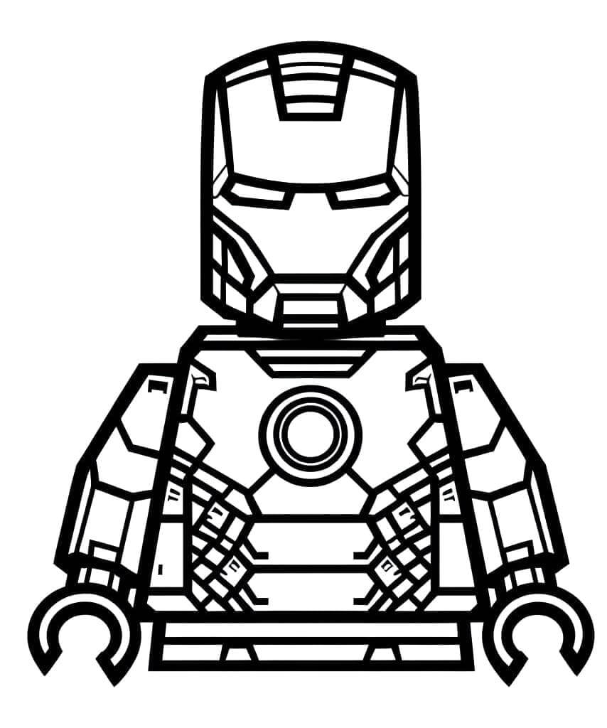 Carino Lego Ironman da colorare