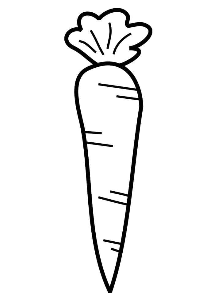 Carota Libera Stampabile da colorare