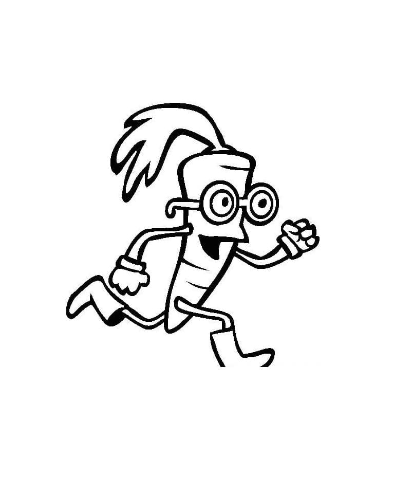 Carota Stampabile Gratuita da colorare