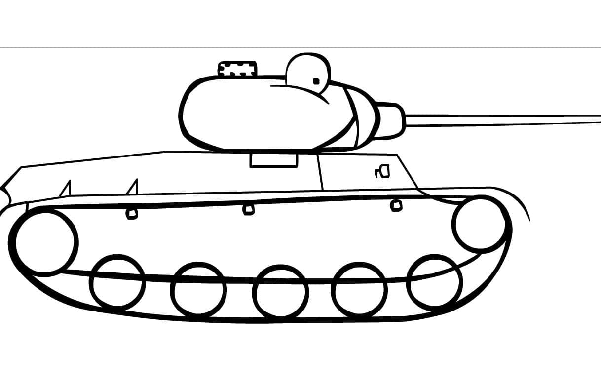 Carro Armato Gratuito Stampabile da colorare