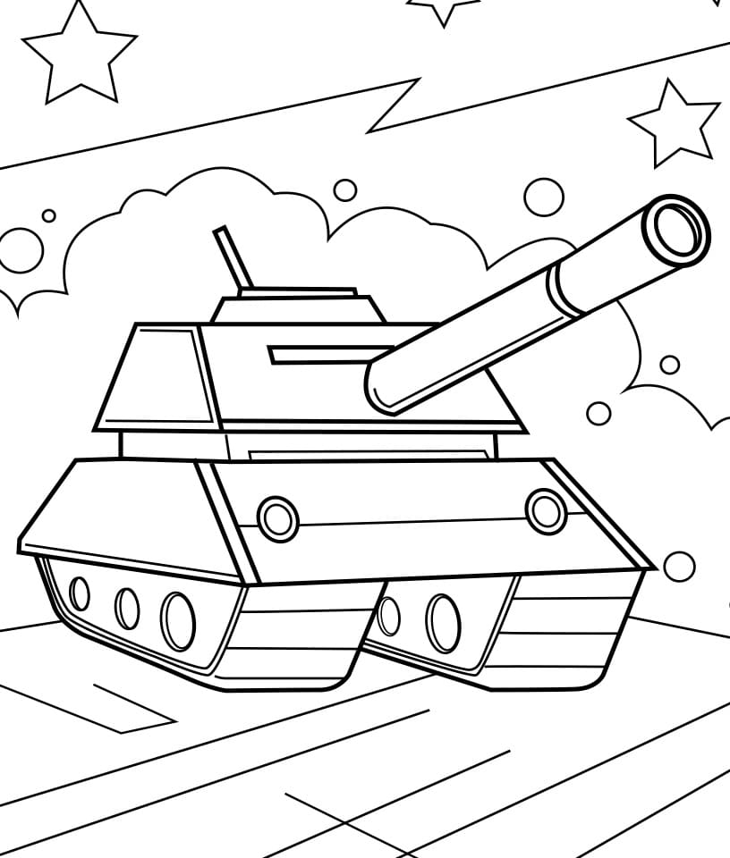 Carro Armato da colorare