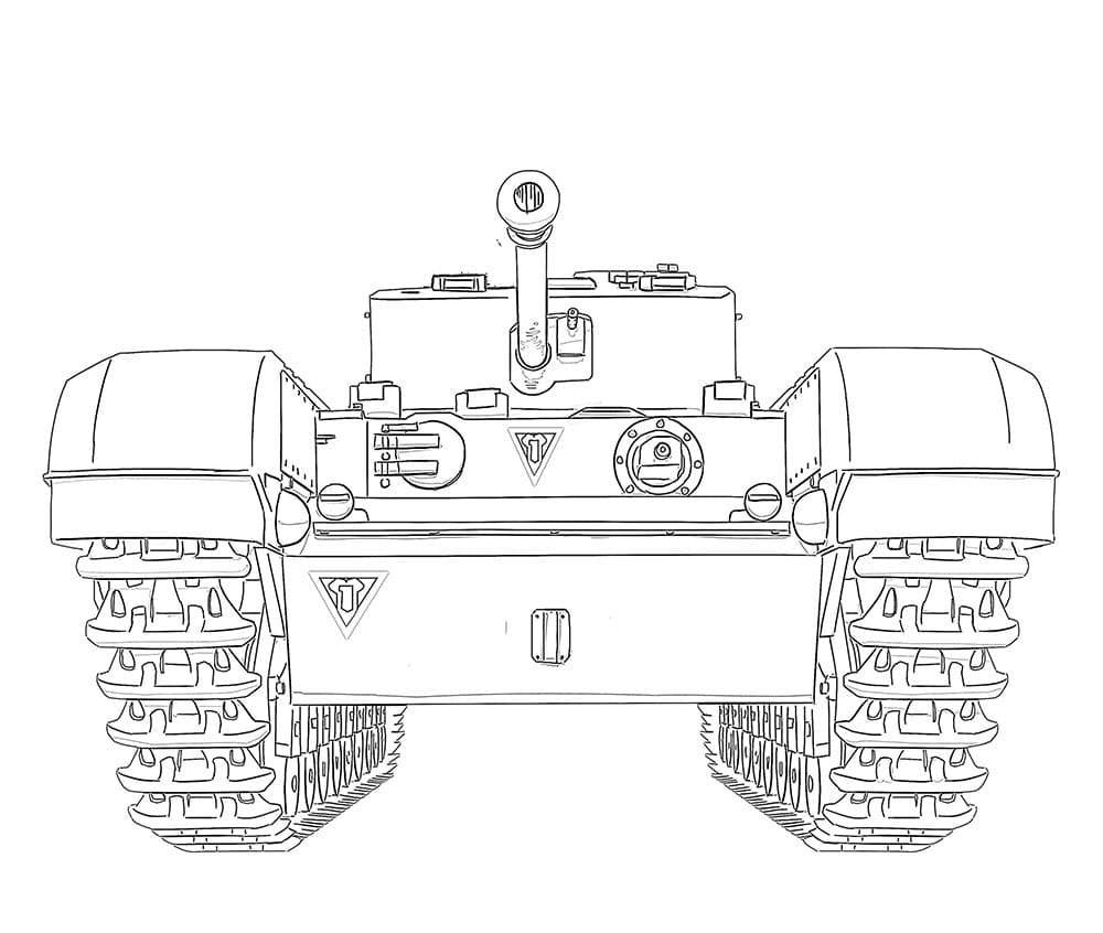 Carro Armato a Costo Zero da colorare