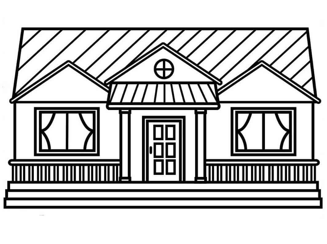 Casa (2) da colorare