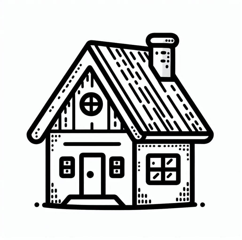 Casa Base da colorare