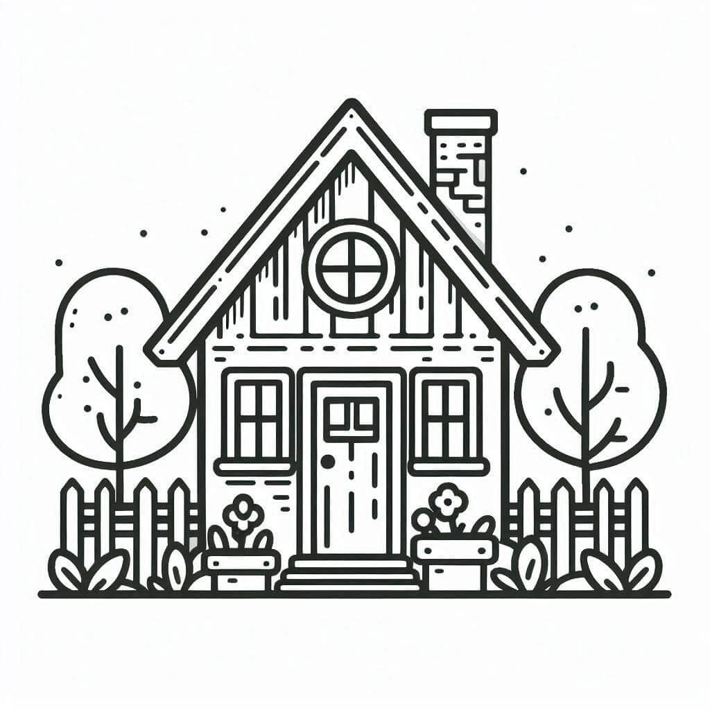 Casa Normale da colorare