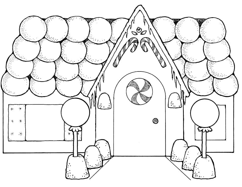 Casa per Bambini da colorare