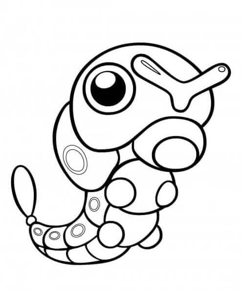 Caterpie Pokemon da colorare