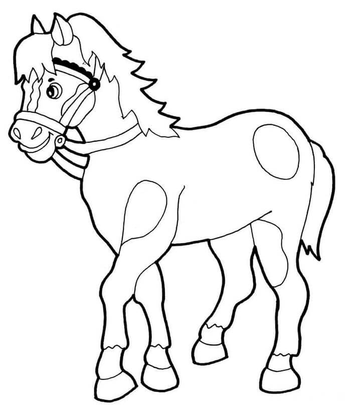 Cavallo Gratis per Bambini da colorare