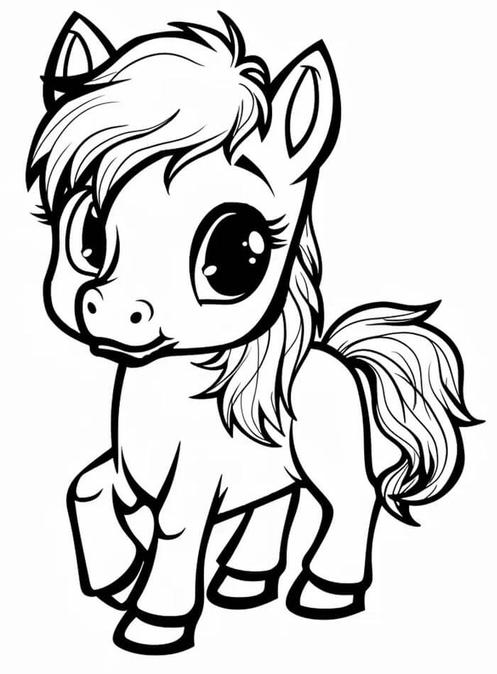 Cavallo Gratuito Stampabile da colorare