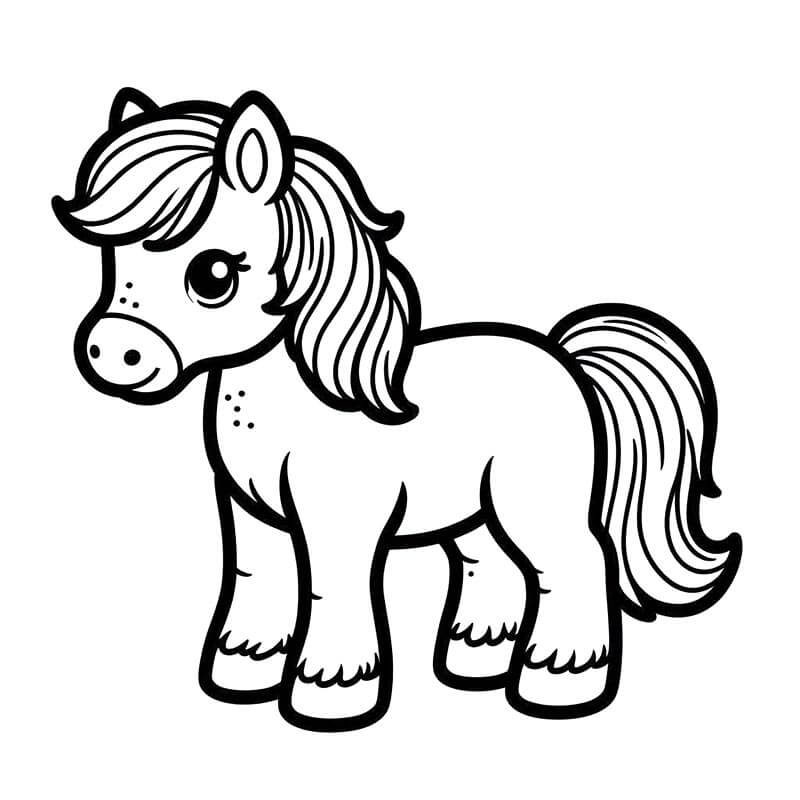 Cavallo Gratuito da Stampare da colorare