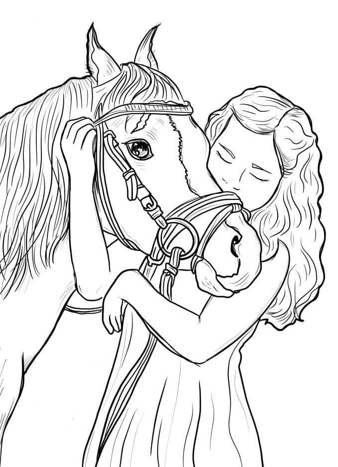 Cavallo Incantevole da colorare