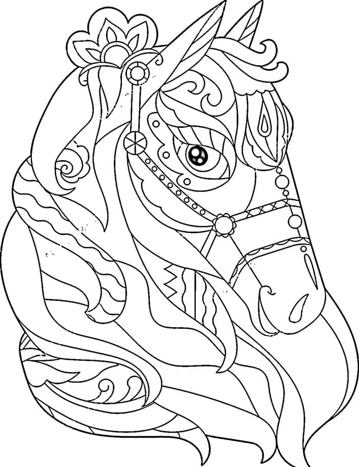 Cavallo Selvatico da colorare