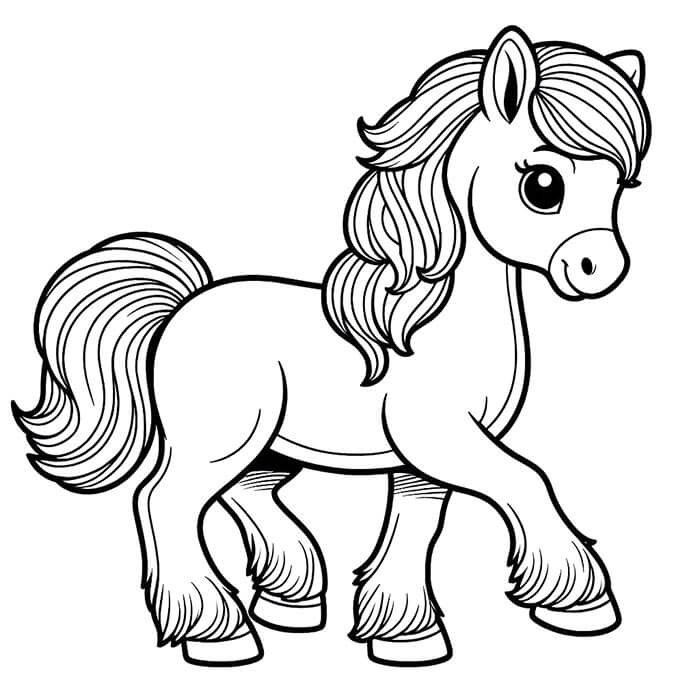 Cavallo Stampabile da colorare