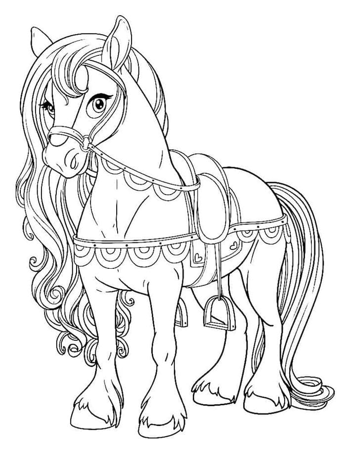 Cavallo a Costo Zero da colorare