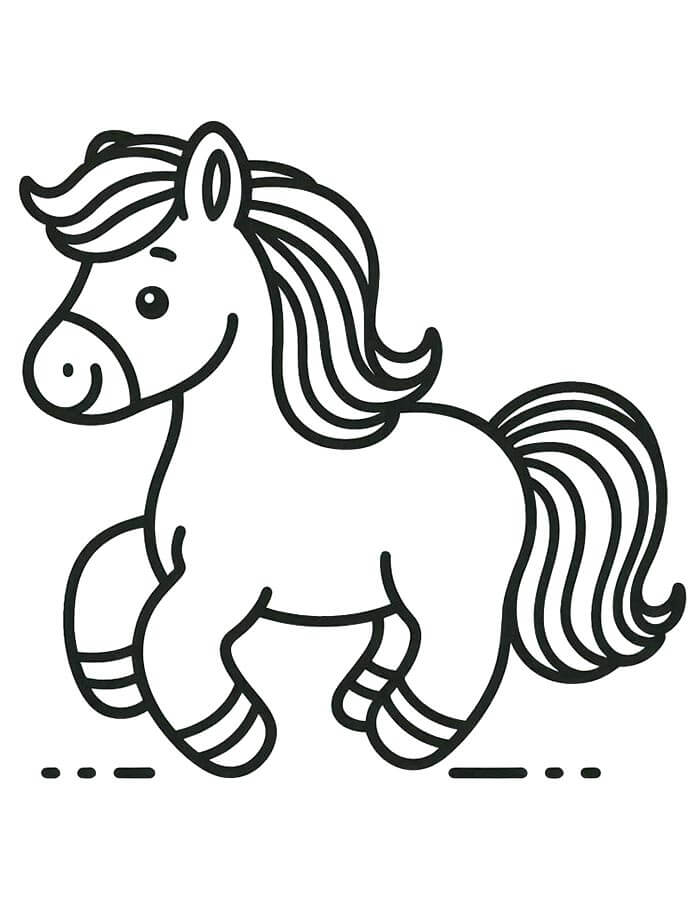 Cavalli da colorare