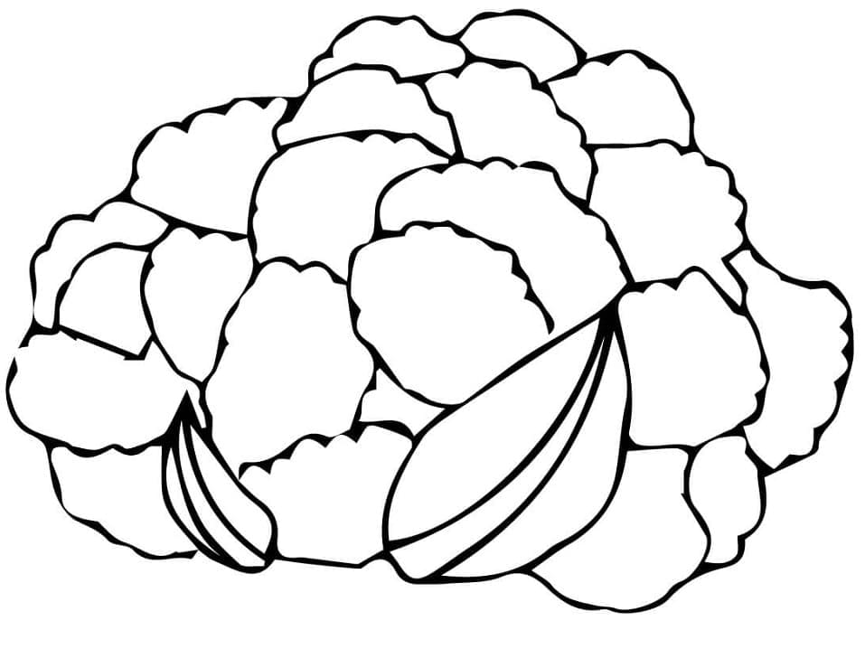 Cavolfiore Immagine Libera da colorare