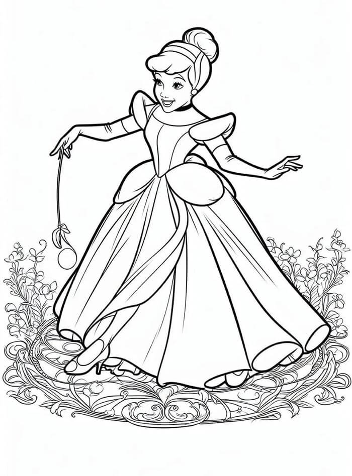 Cenerentola (4) da colorare