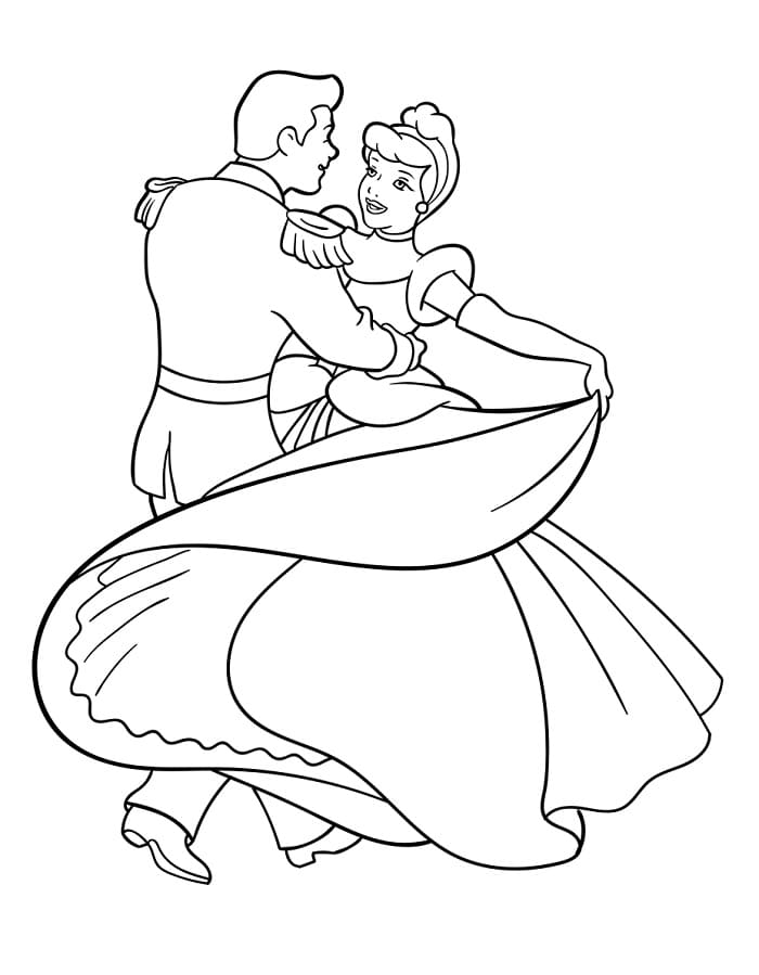 Cenerentola Carina da colorare