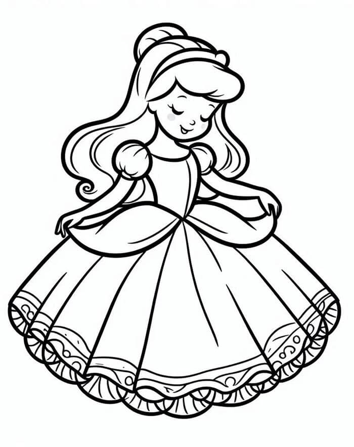 Cenerentola Gratuitamente da Stampare da colorare