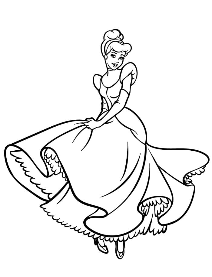 Cenerentola Molto Carina da colorare
