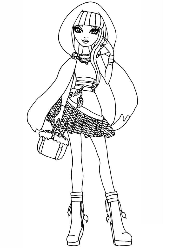Cerise Hood di Ever After High da colorare