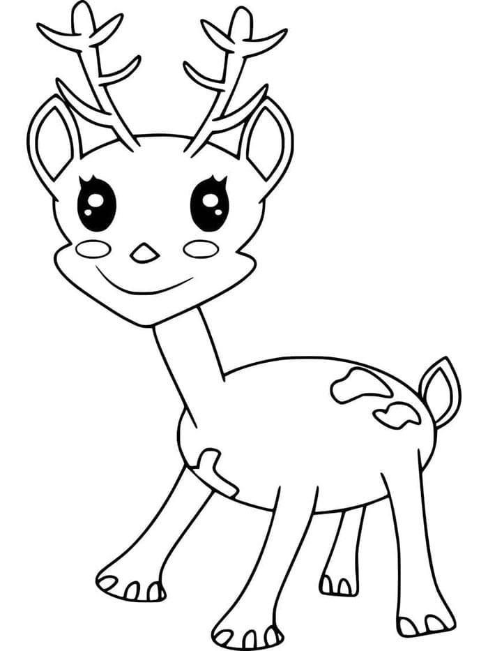 Cervo Gratuito da colorare
