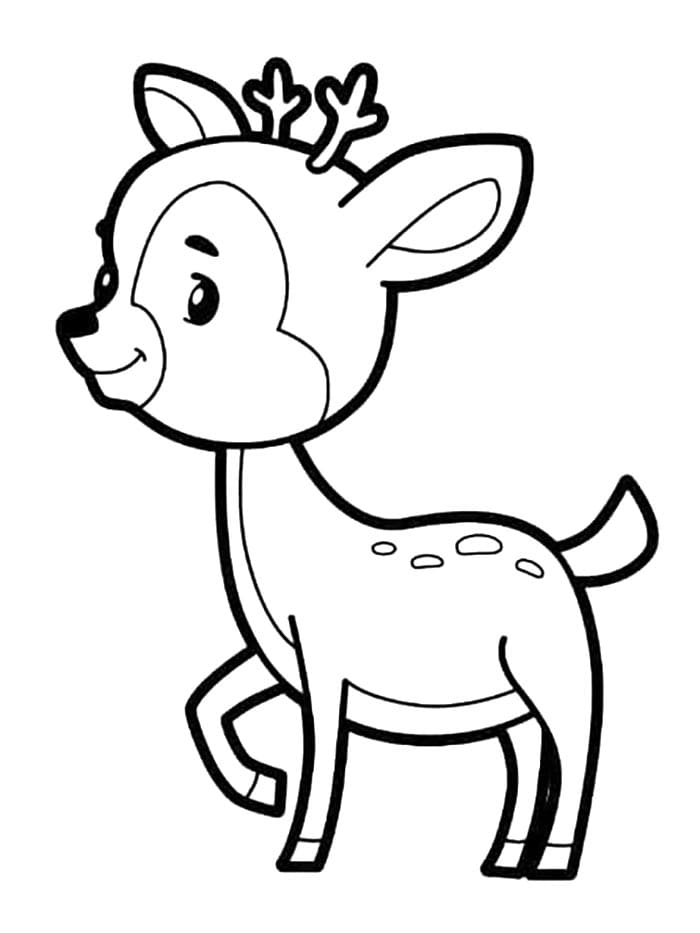 Cervo Stampabile da colorare