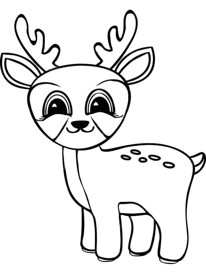 Cervo da Stampare da colorare