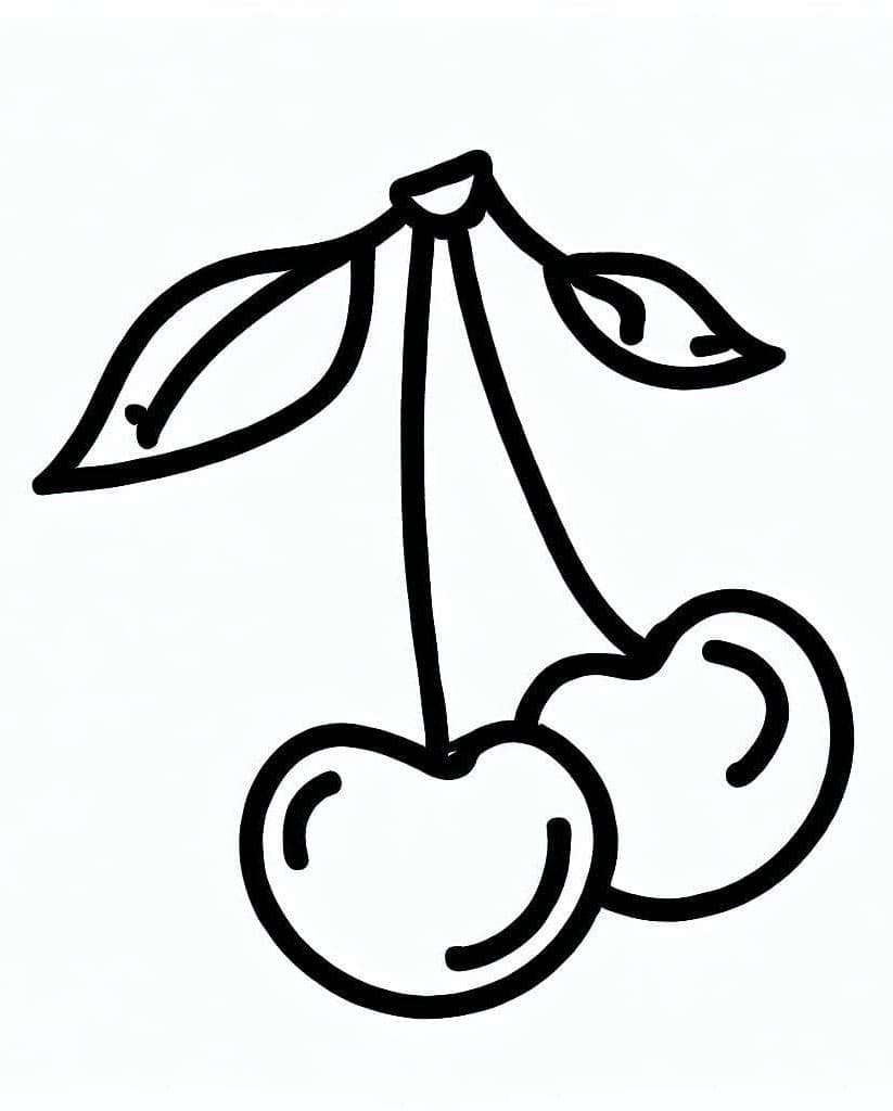 Ciliegia 1 da colorare
