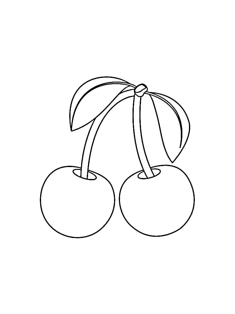 Ciliegia 5 da colorare
