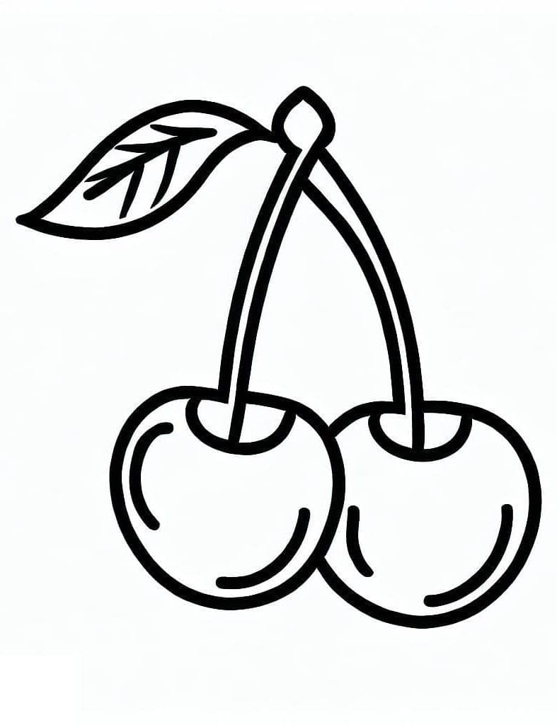 Ciliegia 6 da colorare