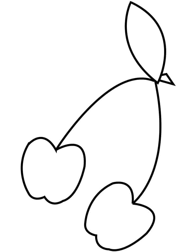 Ciliegia Gratuita da colorare