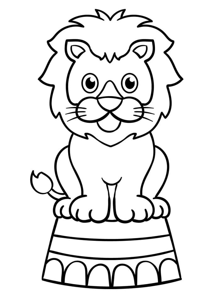 Circo Facile da colorare