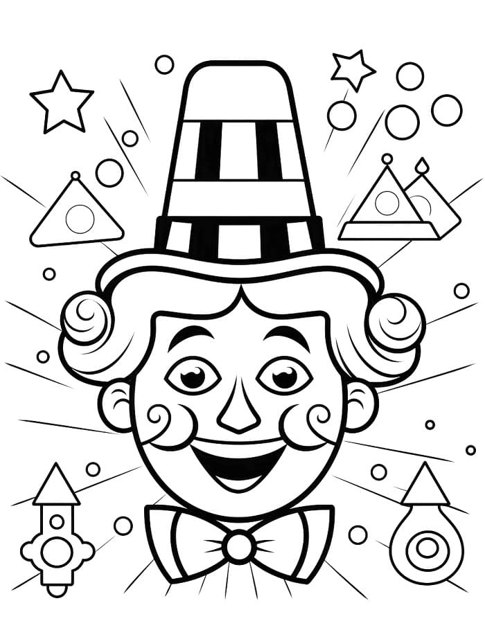 Circo Semplice da colorare