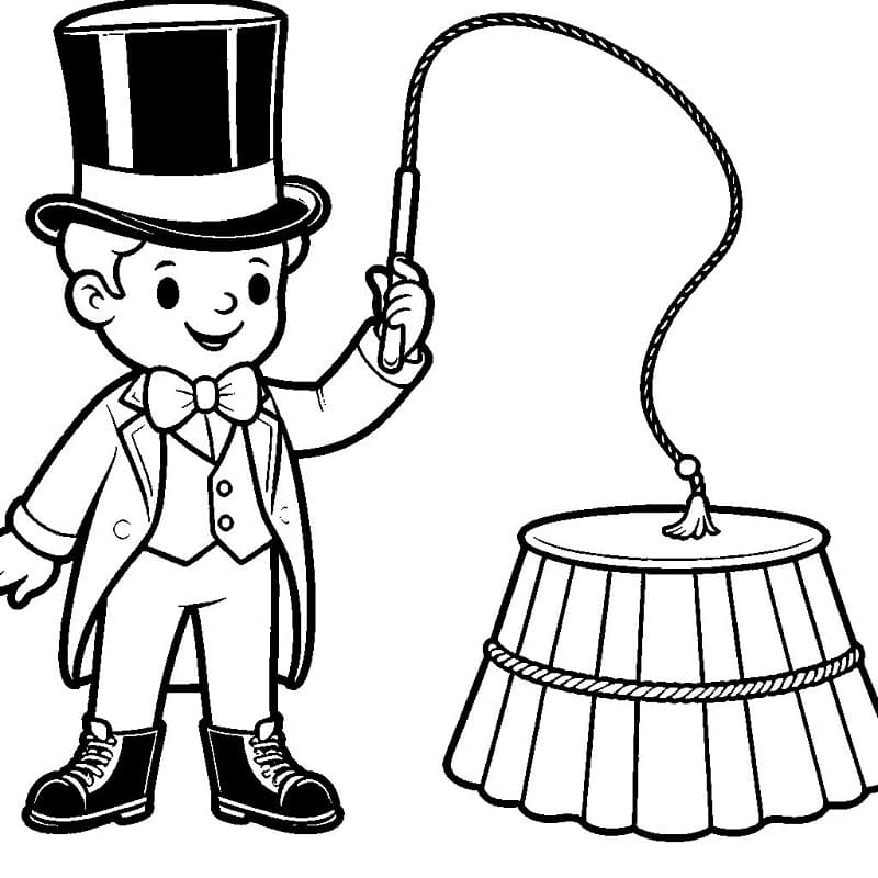 Circo a Costo Zero da colorare